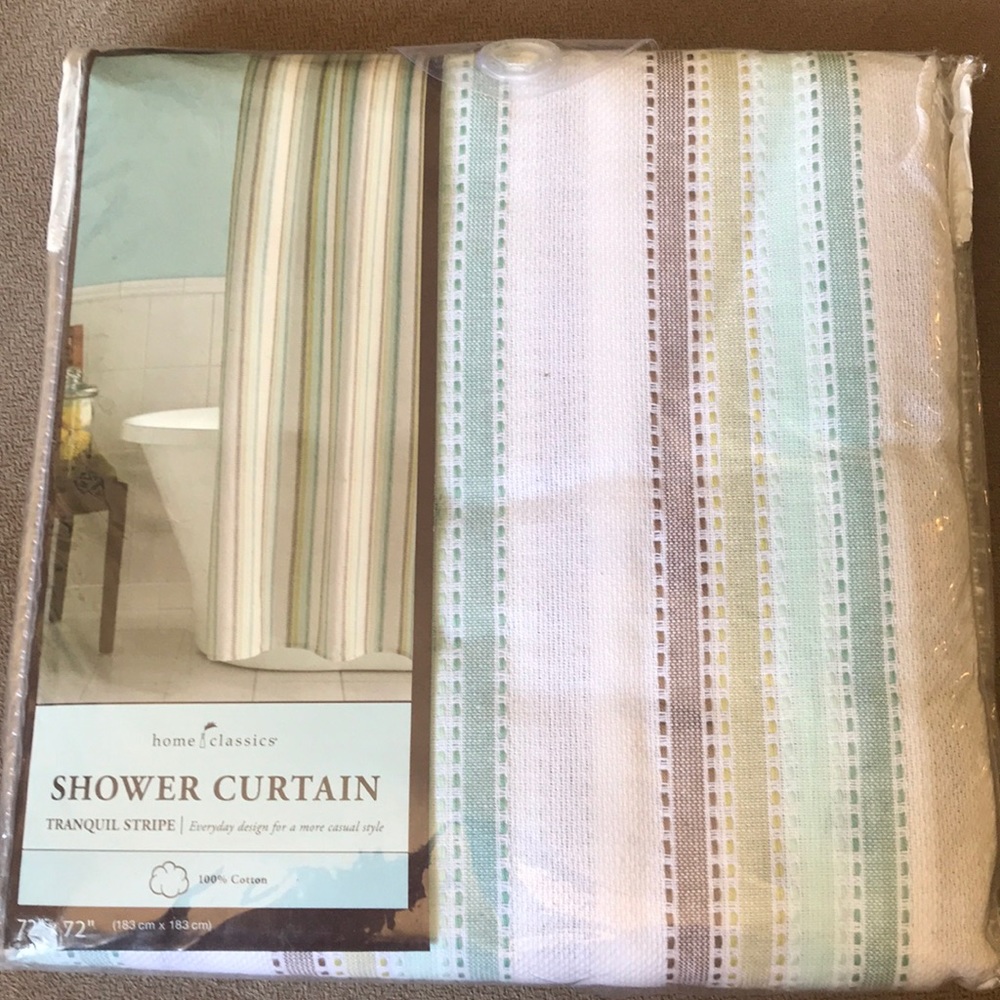 Home Classics 72”x72” Shower Curtain